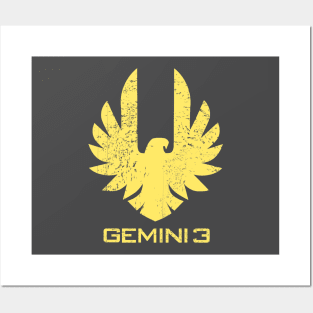 GEMINI 3 DISTRESSED VERSION Posters and Art